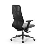 Ergolife SynchroSit 8 Ergonomik Fileli Ofis Koltuğu / Çalışma Sandalyesi - 297.D.1.2F3 Açık Gri-Siyah