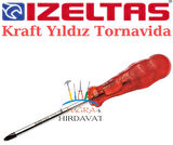 İzeltaş Yıldız Uçlu Tornavida 8x150 Kraft Serisi