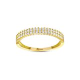 Taşlı Tasarım Altın Yüzük