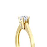 Altın Tektaş Yüzük