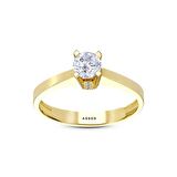 Altın Tektaş Yüzük