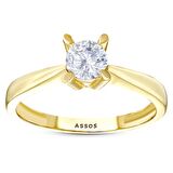 Altın Tektaş Yüzük