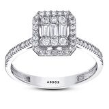 Baget Taşlı Altın Yüzük