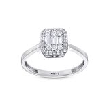 Baget Taşlı Altın Yüzük