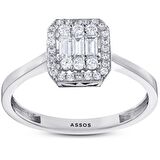 Baget Taşlı Altın Yüzük