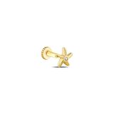 Deniz Yıldızı Altın Tragus Piercing