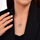 Kalpli Mineli Altın Kolye