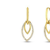 Altın Tasarım Küpe - 14K