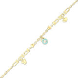 Kelebek Figürlü Altın Çocuk Bileklik