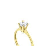 Altın Tektaş Yüzük - 14K - 1.42gr