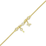 Tasarım Altın Charm Bileklik - 14K - 8.39gr