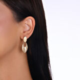 Tasarım Altın Küpe - 14K - 4.30gr