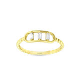 Taşlı Tasarım Altın Yüzük