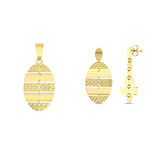 Tasarım Altın Set - 14K - 5.77gr