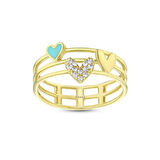 Tasarım Altın Yüzük - 14K - 2.29gr