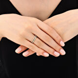 Tasarım Altın Yüzük - 14K - 1.55gr