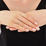 Tasarım Altın Yüzük - 14K - 1.53gr