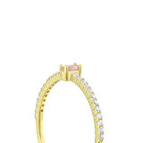 Renkli Taşlı Altın Yüzük - 14K - 0.89gr