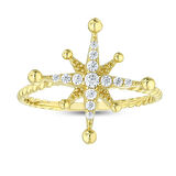 Tasarım Altın Yüzük - 14K - 1.55gr