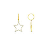 Yıldız Figürlü Altın Küpe - 14K - 3.11gr
