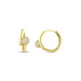 Altın Tasarım Küpe - 14K - 2.84gr