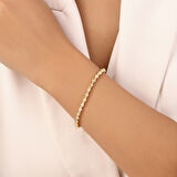 Tasarım Altın Bileklik - 14K - 5.23gr