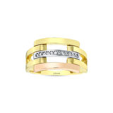 Tasarım Altın Yüzük - 14K - 3.18gr
