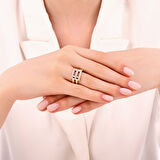 Tasarım Altın Yüzük - 14K - 3.38gr