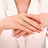 Tasarım Altın Yüzük - 14K - 1.99gr