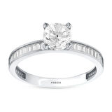 Altın Tektaş Yüzük - 14K - 2.15gr