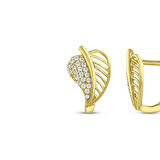 Altın Tasarım Küpe - 14K - 2.29gr