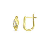 Altın Tasarım Küpe - 14K - 2.63gr