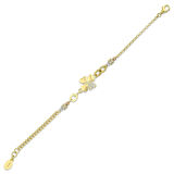 Yonca Figürlü Altın Bileklik - 14K - 3.63gr