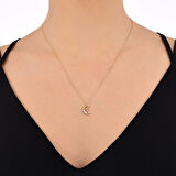 Altın Tasarım Kolye - 14K - 1.57gr