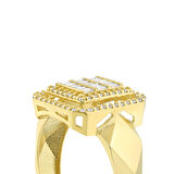 Baget Taşlı Altın Yüzük - 14K - 2.81gr