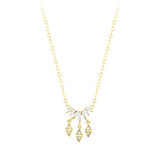 Taşlı Altın Kolye - 14K - 2.74gr