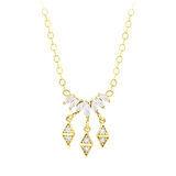 Taşlı Altın Kolye - 14K - 2.74gr