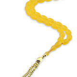 Uçak Camı Taşlı Altın Tesbih - 14K - 2.84gr