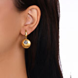 Altın Tasarım Küpe - 14K - 5.09gr