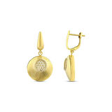Altın Tasarım Küpe - 14K - 5.06gr