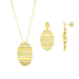 Tasarım Altın Set - 14K - 7.09gr