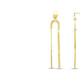 Tasarım Altın Küpe - 14K - 3.40gr