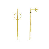 Tasarım Altın Küpe - 14K - 3.66gr