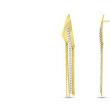 Tasarım Altın Küpe - 14K - 4.14gr