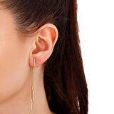 Tasarım Altın Küpe - 14K - 4.25gr