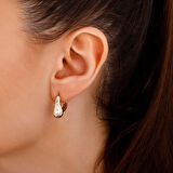 Tasarım Altın Küpe - 14K - 4.05gr