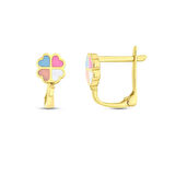 Çiçek Figürlü Altın Çocuk Küpe - 14K - 1.22gr