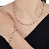 Tasarım Altın Set - 14K - 3.15gr