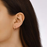 Altın Halka Küpe - 14K - 2.66gr