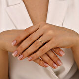 Tasarım Altın Yüzük - 14K - 1.15gr